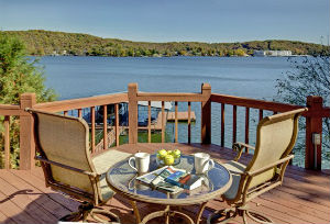 view of lake ozarks from a vacation rentals